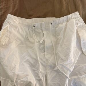 TNA White Drawstring Cargo Pants